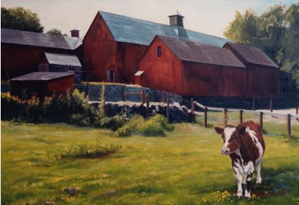 Original Oil Painting of Muscoot Farm, Westchester County, NY