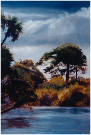 Original oil painting of the North Fork of the St. Lucie River